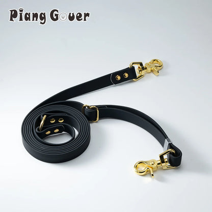 Multi Functional hands-free Pet Dog Walking PVC Dog Leash Waterproof Outdoor Walk Training 2 Heads Pet Traction Rope