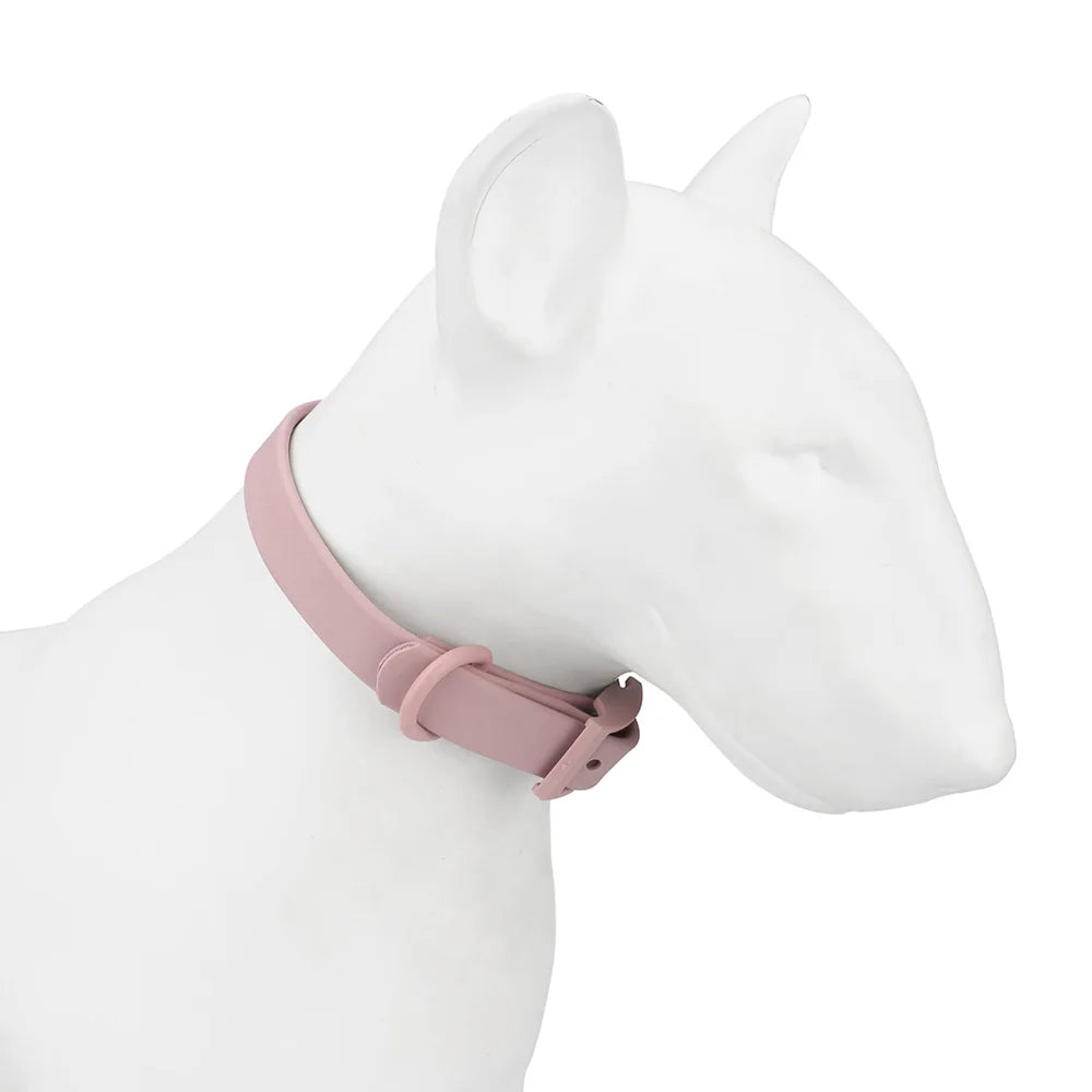 Cat Dog Collar Adjustable PVC Waterproof Collar Pet Products for Small Medium Large Dogs Imitation Silicone
