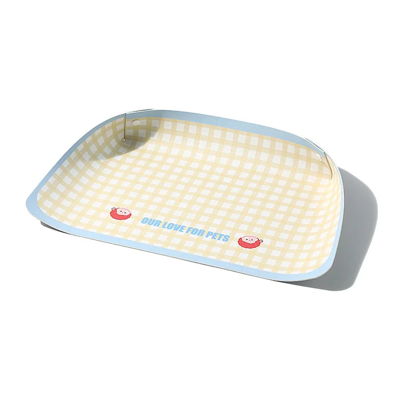 Pet Feeding Mat Half-surrounding Pet Placemat for Cats Dogs Non-Slip Dog Feeding Mat Cat Placemat Dog Accessories