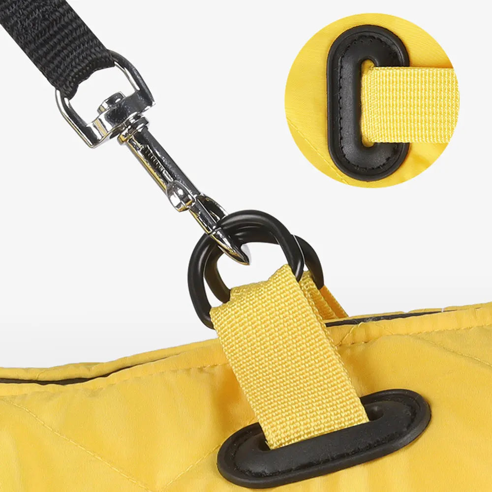 High-neck Warm Dog Jacket Cotton Coat Reflective Vest Thicken Autumn Winter Pet Clothes for Medium Large Dog