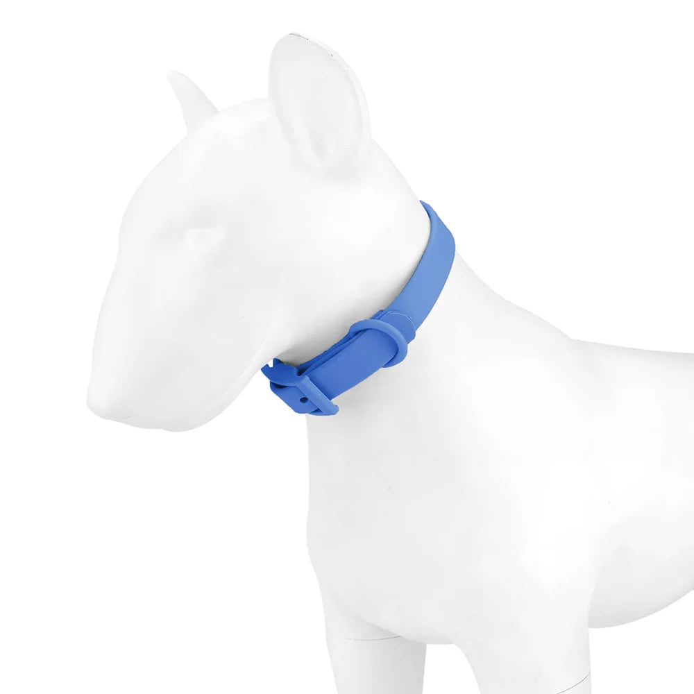 Cat Dog Collar Adjustable PVC Waterproof Collar Pet Products for Small Medium Large Dogs Imitation Silicone