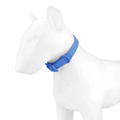 Cat Dog Collar Adjustable PVC Waterproof Collar Pet Products for Small Medium Large Dogs Imitation Silicone