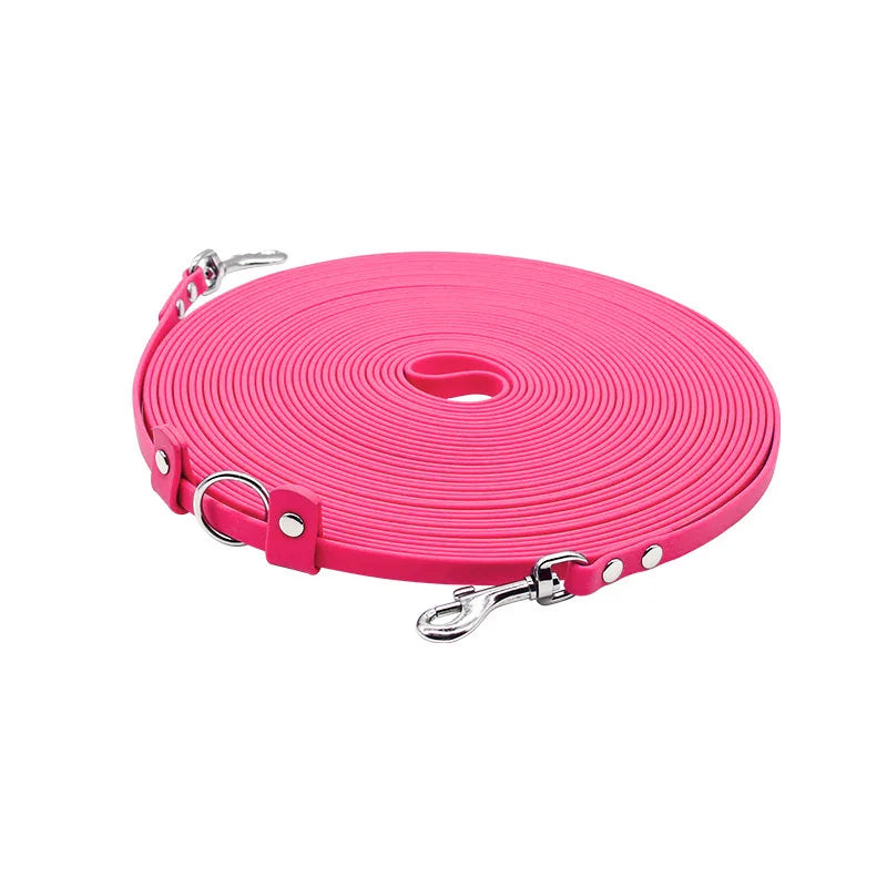 15mX13mm Long PVC Double-headed Dog Leash Waterproof Outdoor Walk Training 2 Heads Pet Traction Rope
