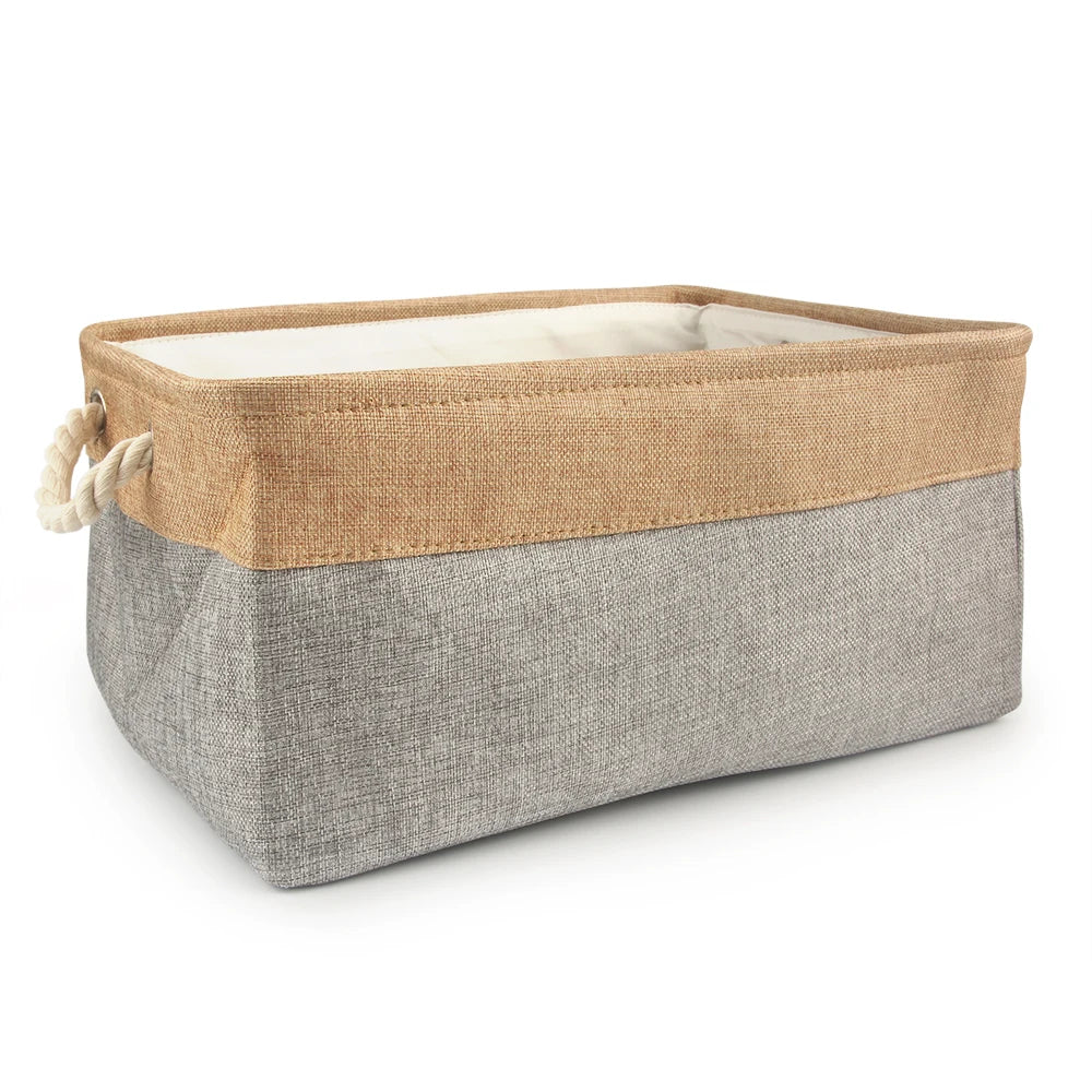 S/M/L Pet Toy Basket Sundries Sorting Cat Dog Clothes Storage Box Accessories Organize Storage Bin