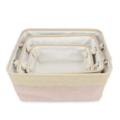 S/M/L Pet Toy Basket Sundries Sorting Cat Dog Clothes Storage Box Accessories Organize Storage Bin