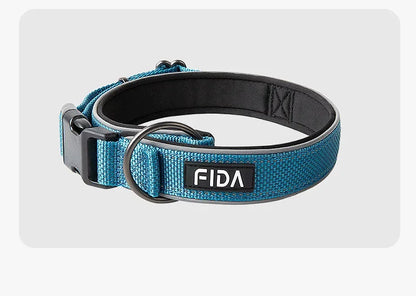 Large Dog Collar Pet Reflective Adjustable Collar for Medium Big Dogs Outdoor Walking Training Supplies