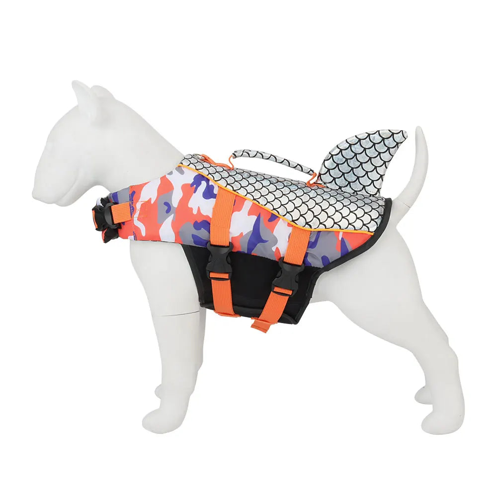 Shiny Dog Swimming Wear Safety Clothes Vest Swimming Suit Outdoor Pet Dog Float Life Jacket Vest  XS-2XL
