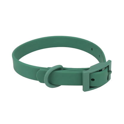 Cat Dog Collar Adjustable PVC Waterproof Collar Pet Products for Small Medium Large Dogs Imitation Silicone