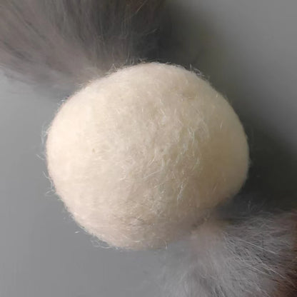 3pcs Plush Ball Cat Pet Toys Rabbit Hair Interactive Kitten Toys