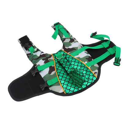Shiny Dog Swimming Wear Safety Clothes Vest Swimming Suit Outdoor Pet Dog Float Life Jacket Vest  XS-2XL