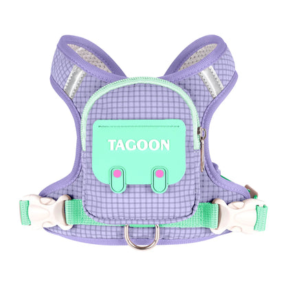Cute Pet Dog Backpack Outdoor Storage Small Dogs Bag Outdoor Walking Chest Harness