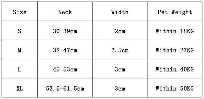 Large Dog Collar Pet Reflective Adjustable Collar for Medium Big Dogs Outdoor Walking Training Supplies