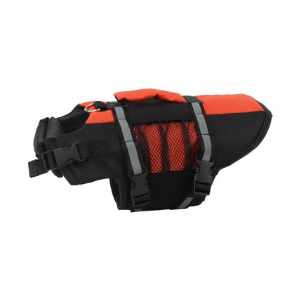 Reflective Dog Life Jacket with Mesh Pocket Summer Pet Swim Vest Dog Swimsuit Outdoor Water Pool Clothes Pet Swimwear