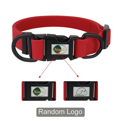 PVC Waterproof Dog Collar Soft Adjustable Pet Collar Big Cat Necklace for Small Medium Large Dog