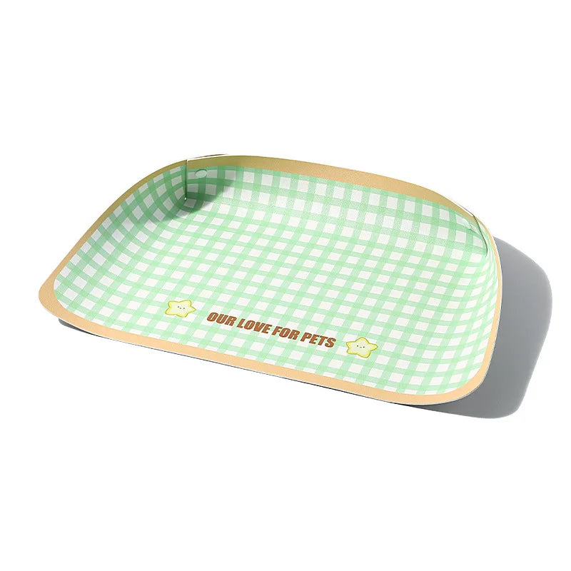 Pet Feeding Mat Half-surrounding Pet Placemat for Cats Dogs Non-Slip Dog Feeding Mat Cat Placemat Dog Accessories