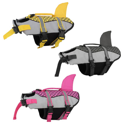 Swim Pet Dog Life Jacket Vest Clothes Life Vest Collar Harness Pet Swimming Summer Swimwear Scales Shark
