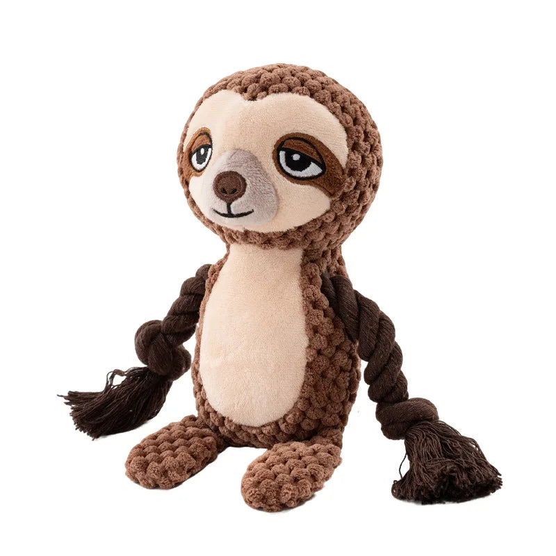 Small Dog Plush Chew Toy Indestructible Bite Resistant Sound Puppy Squeaker Dogs Rattle For Pet Toys Supplies