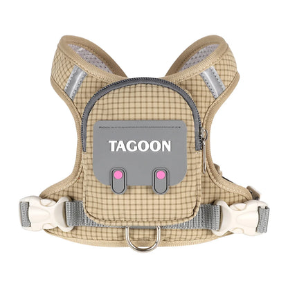 Cute Pet Dog Backpack Outdoor Storage Small Dogs Bag Outdoor Walking Chest Harness