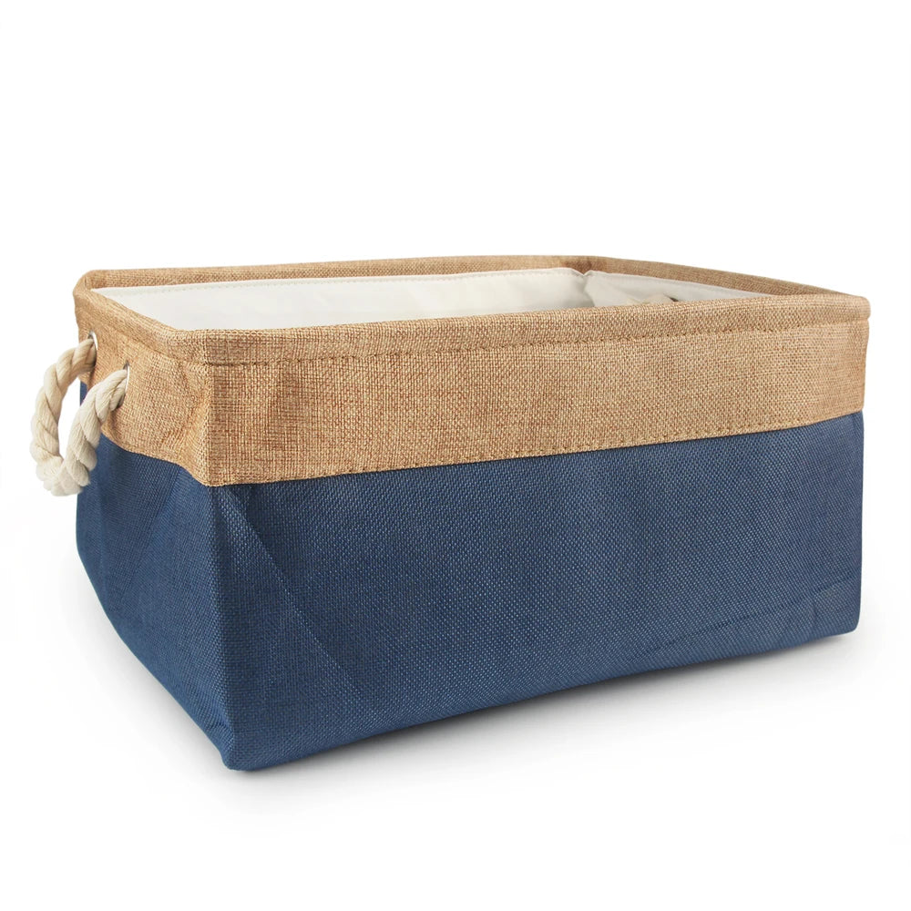 S/M/L Pet Toy Basket Sundries Sorting Cat Dog Clothes Storage Box Accessories Organize Storage Bin