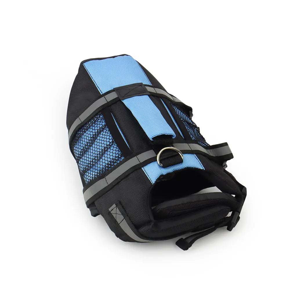 Reflective Dog Life Jacket with Mesh Pocket Summer Pet Swim Vest Dog Swimsuit Outdoor Water Pool Clothes Pet Swimwear