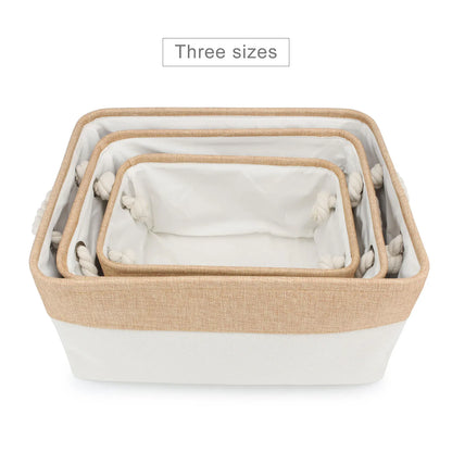 S/M/L Pet Toy Basket Sundries Sorting Cat Dog Clothes Storage Box Accessories Organize Storage Bin