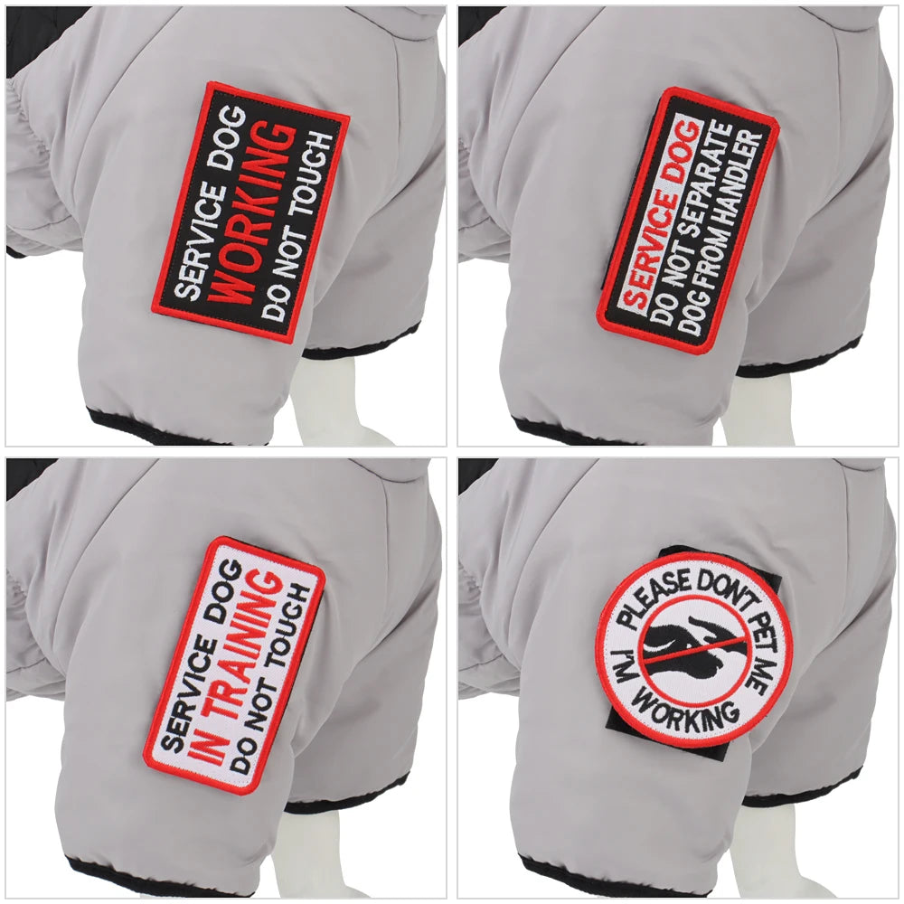 High-neck Warm Dog Jacket Cotton Coat Reflective Vest Thicken Autumn Winter Pet Clothes for Medium Large Dog