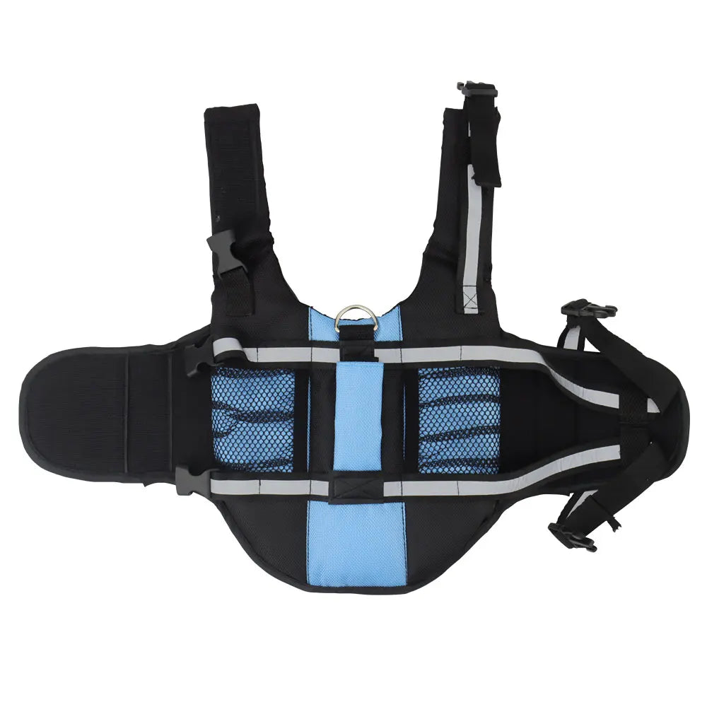 Reflective Dog Life Jacket with Mesh Pocket Summer Pet Swim Vest Dog Swimsuit Outdoor Water Pool Clothes Pet Swimwear