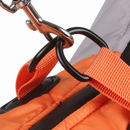 High-neck Warm Dog Jacket Cotton Coat Reflective Vest Thicken Autumn Winter Pet Clothes for Medium Large Dog
