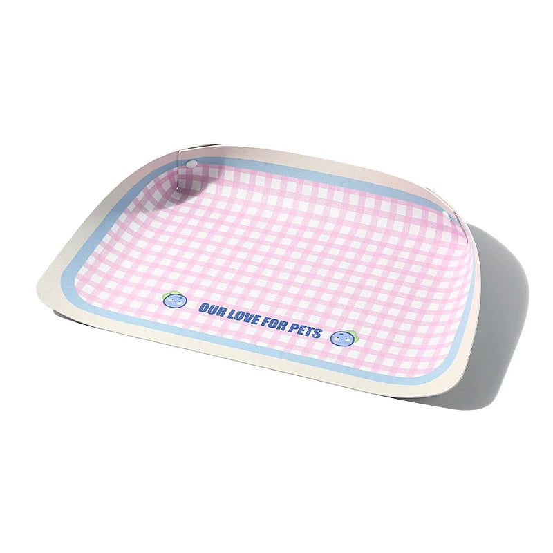 Pet Feeding Mat Half-surrounding Pet Placemat for Cats Dogs Non-Slip Dog Feeding Mat Cat Placemat Dog Accessories