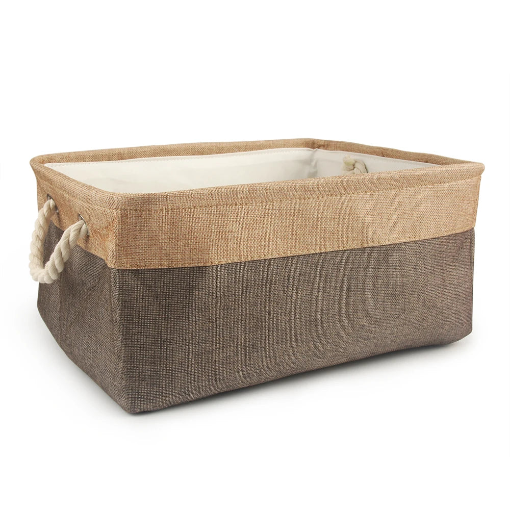 S/M/L Pet Toy Basket Sundries Sorting Cat Dog Clothes Storage Box Accessories Organize Storage Bin