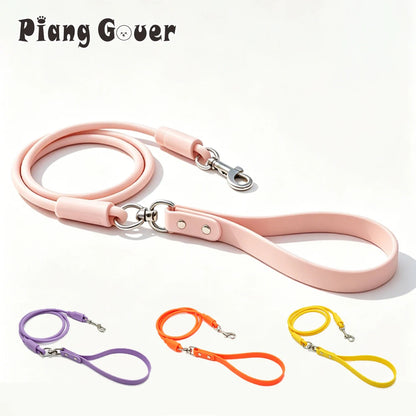 Pet Round Rope PVC Waterproof Dog Leash Traction Lead Small Medium Dogs Leashes