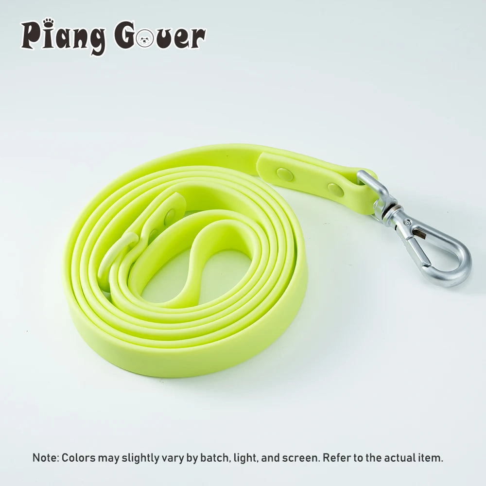 1pc PVC Waterproof Dog Leash Traction Lead Rope Outdoor Medium Pet Leashes