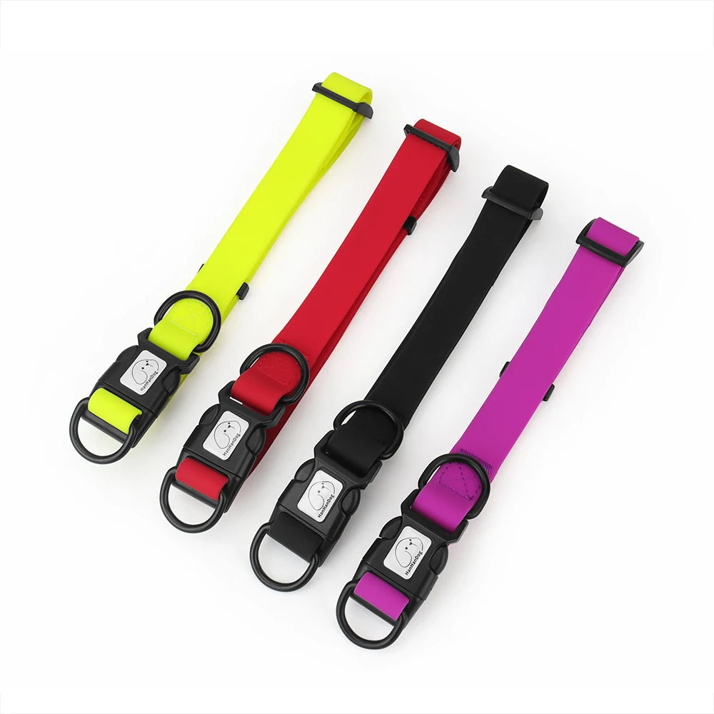 PVC Waterproof Dog Collar Soft Adjustable Pet Collar Big Cat Necklace for Small Medium Large Dog