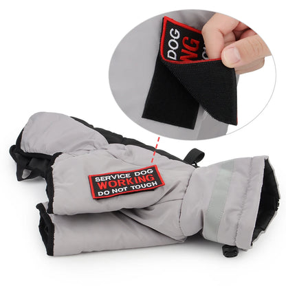 High-neck Warm Dog Jacket Cotton Coat Reflective Vest Thicken Autumn Winter Pet Clothes for Medium Large Dog