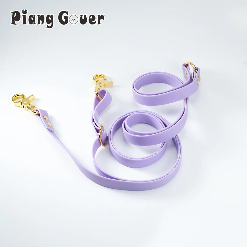 Multifunctional Double Ended Buckle Dog Leash Pet Leash Dog Outdoor Walk Rope PVC Leashes