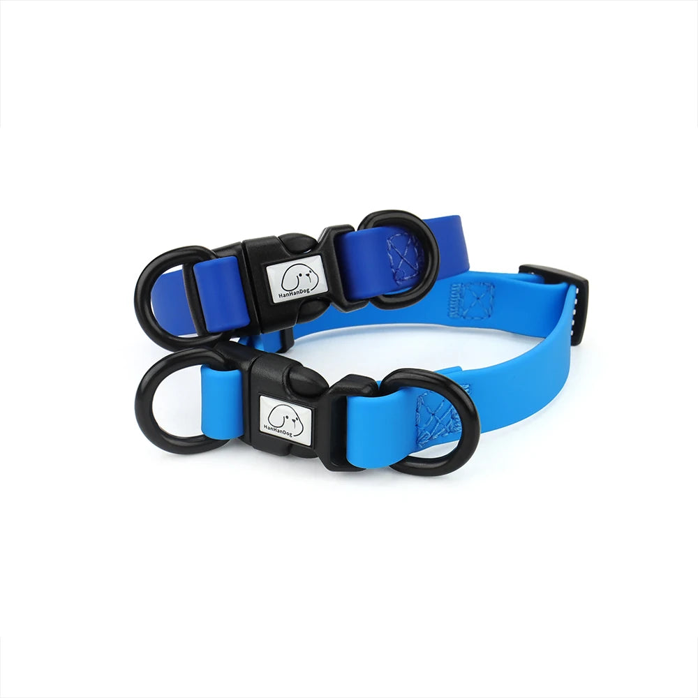 PVC Waterproof Dog Collar Soft Adjustable Pet Collar Big Cat Necklace for Small Medium Large Dog