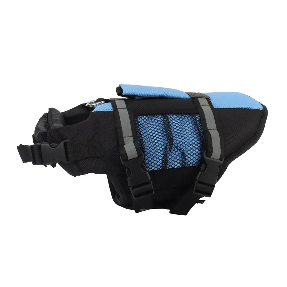 Reflective Dog Life Jacket with Mesh Pocket Summer Pet Swim Vest Dog Swimsuit Outdoor Water Pool Clothes Pet Swimwear